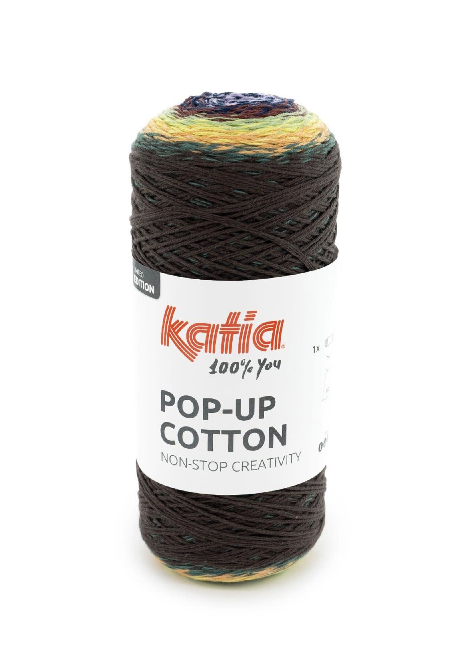 Katia Pop-up cotton | 301 Groen-Citroengeel-Lavendel