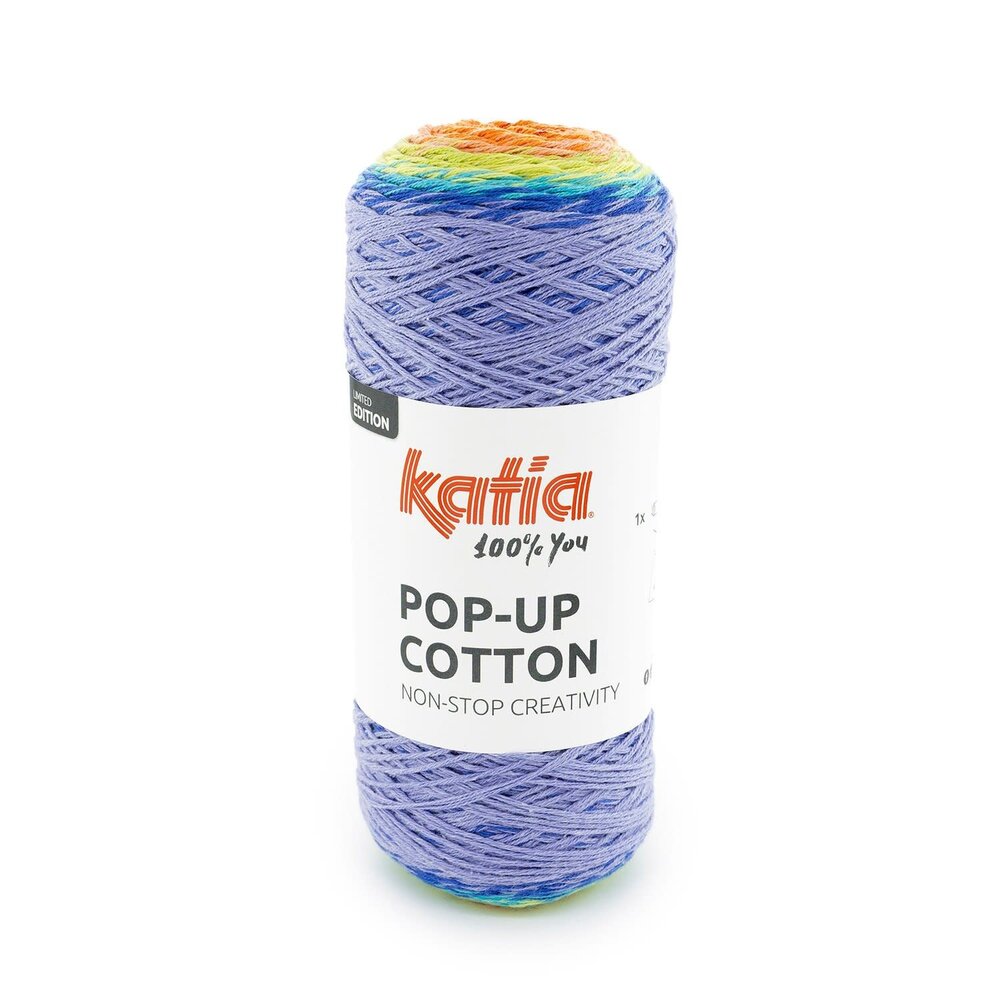 Katia Pop-up cotton | 303 Blauw-Rood-Oranje-Geel