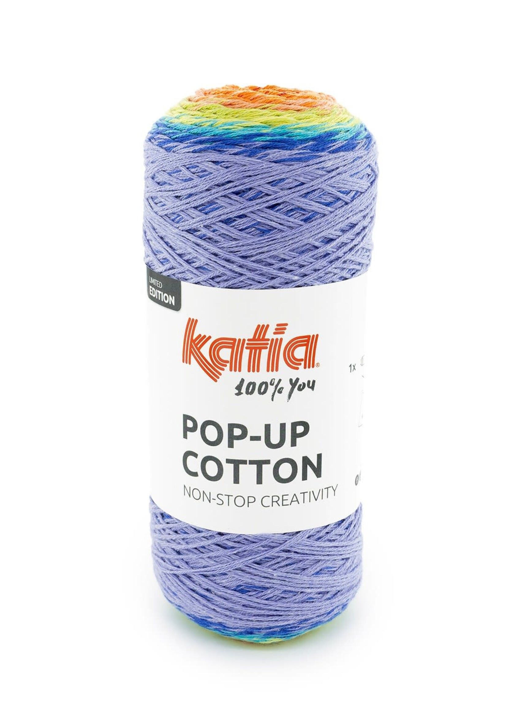 Katia Pop-up cotton | 303 Blauw-Rood-Oranje-Geel