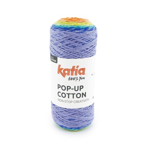 Katia Pop-up cotton | 303 Blauw-Rood-Oranje-Geel
