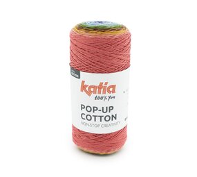 Katia Pop-up cotton | 304 Blauw-Groen-Rood-Bruin