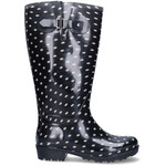 JJ Footwear Wellies - Zwart/wit polka dots