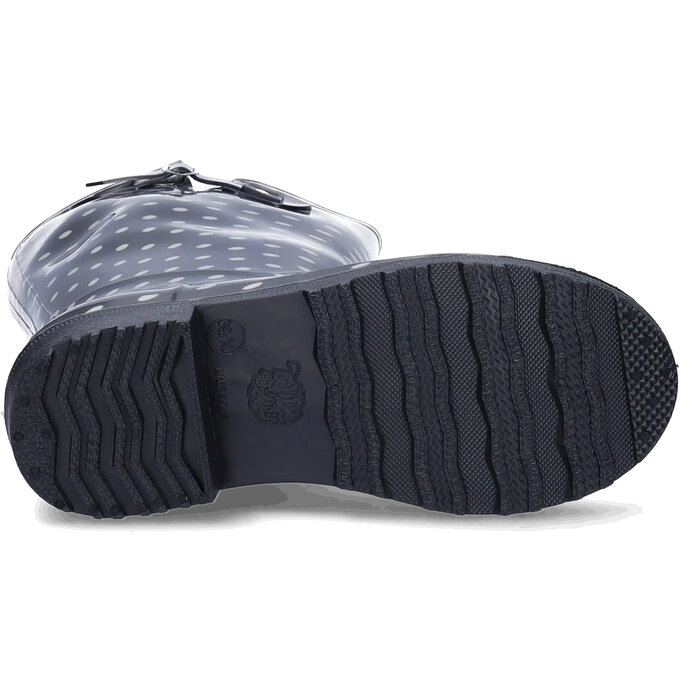 Wellies Wellies - Zwart/wit polka dots