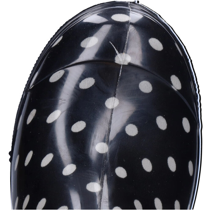 Wellies Wellies - Zwart/wit polka dots