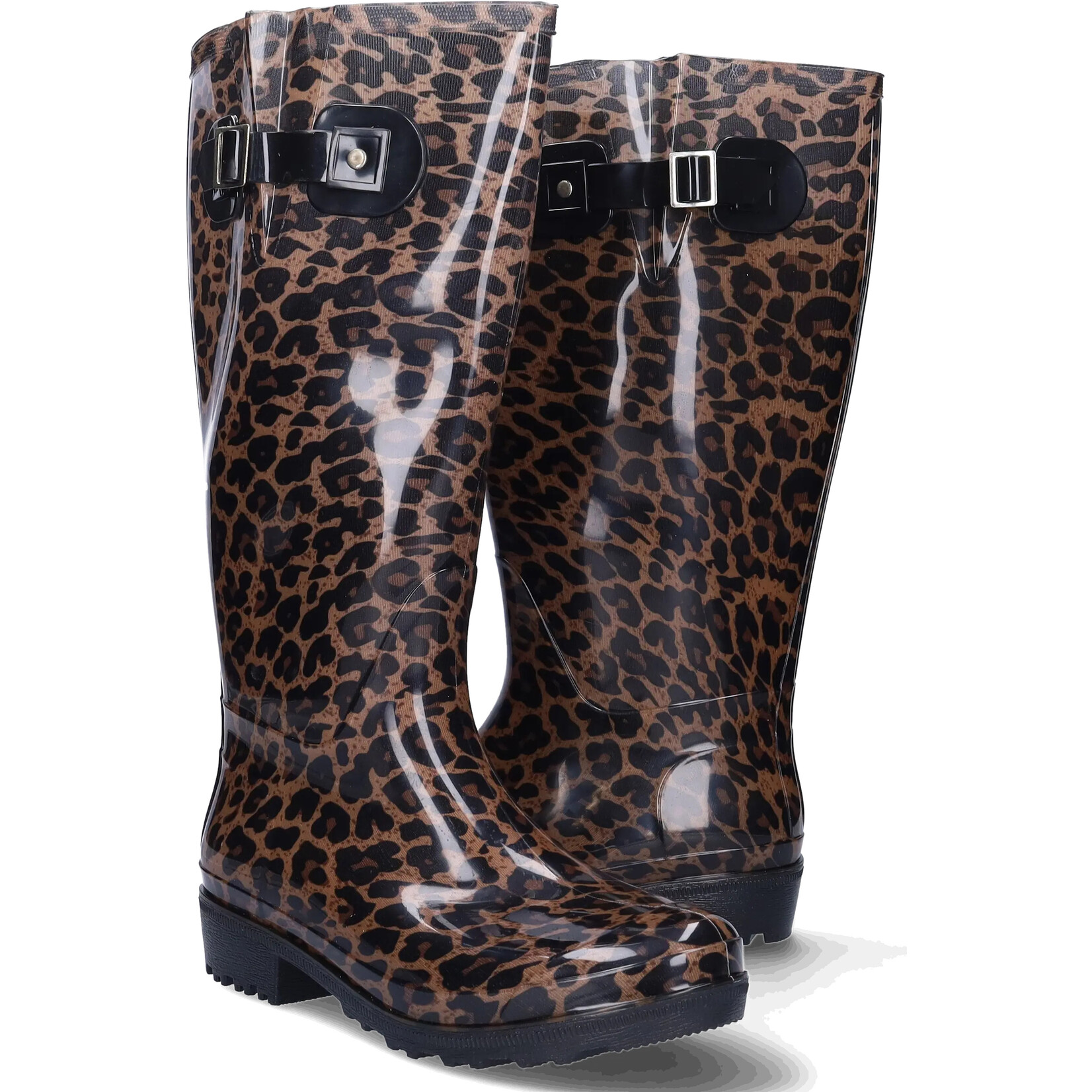 JJ Footwear Wellies - Bruin/Beige Leopard