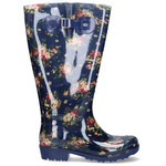 JJ Footwear Wellies - Blauw Flowers