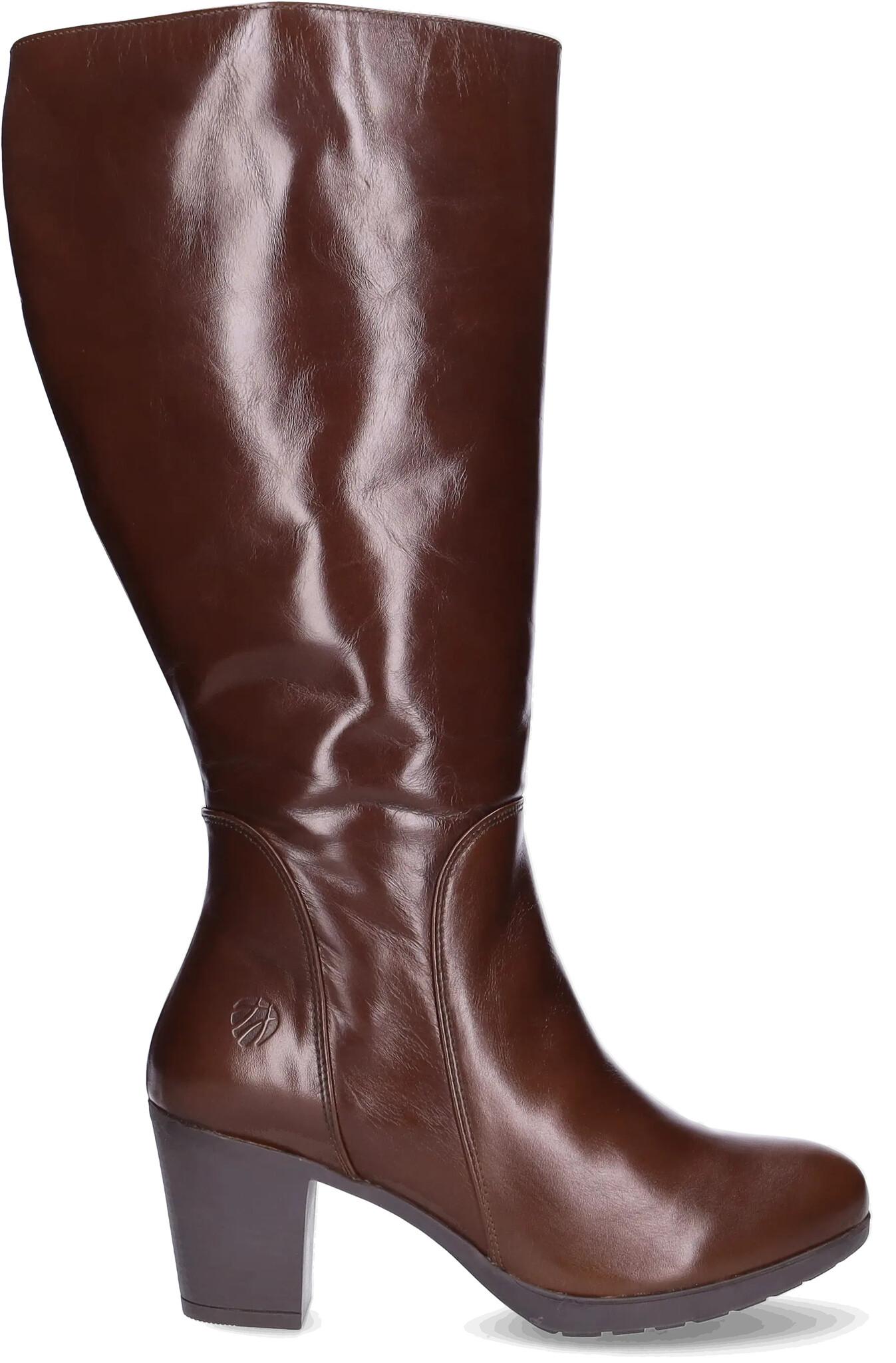 Brora Cognac Laarzen wijde schacht JJ Footwear JJ Footwear