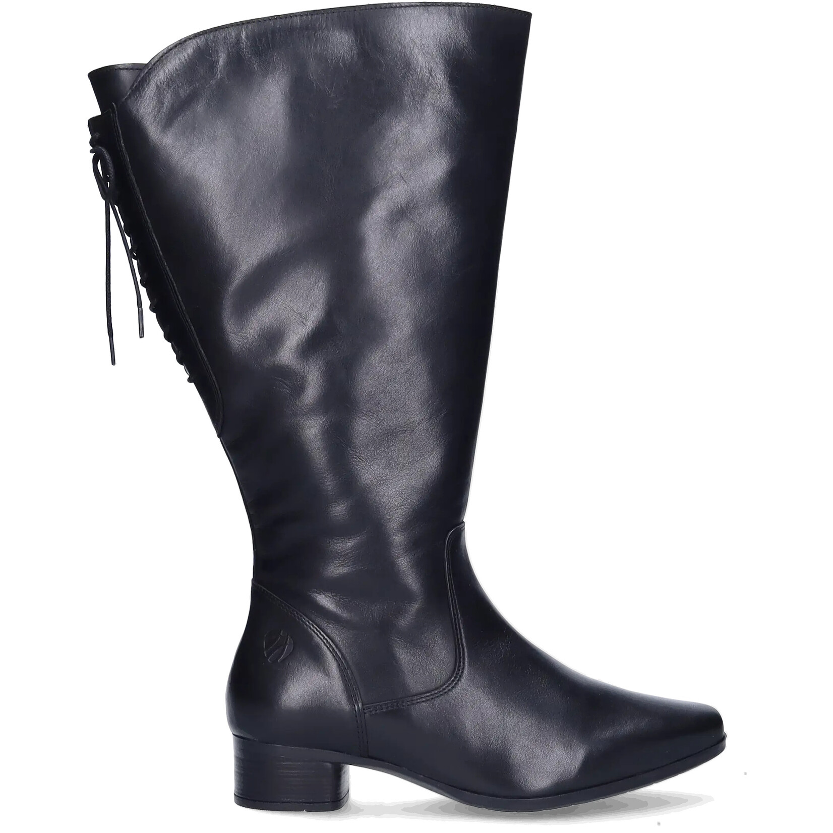 Stiefeletten Mit Weitem Schaft Und Absatz Cardiff - Schwarz - Stiefel mit weitem Schaft - JJ Footwear