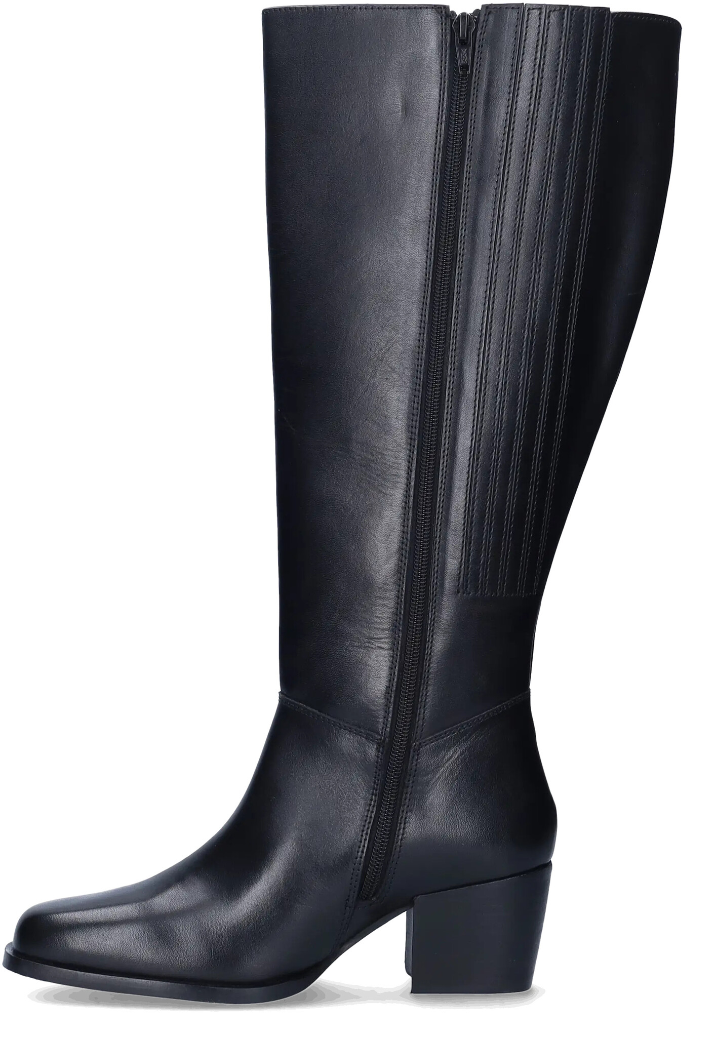 Lindau - Zwart - Laarzen extra brede schacht - JJ Footwear