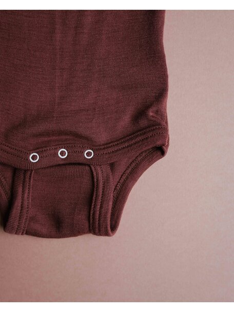 Unaduna Langarmbody aus Wolle - henna dune