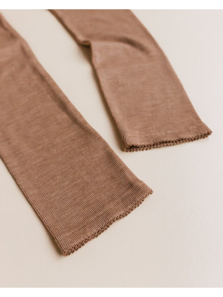 Unaduna Damen Leggings Feinripp aus Wolle - semla