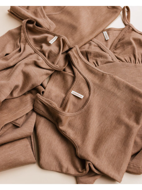 Unaduna Damen Leggings Feinripp aus Wolle - semla