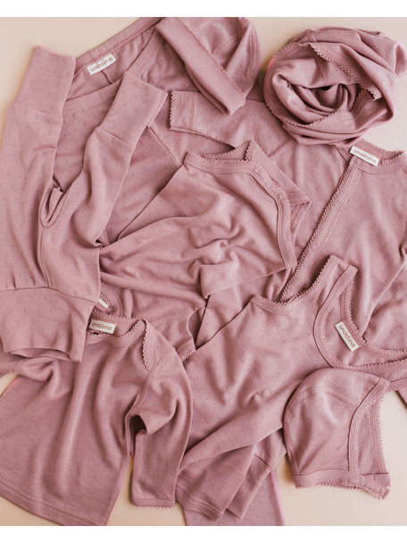 Unaduna Schlauchschal Ajour aus Wolle/Seide - cameo rose