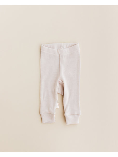 Unaduna Baby Leggings Feinripp aus Wolle - mazarin