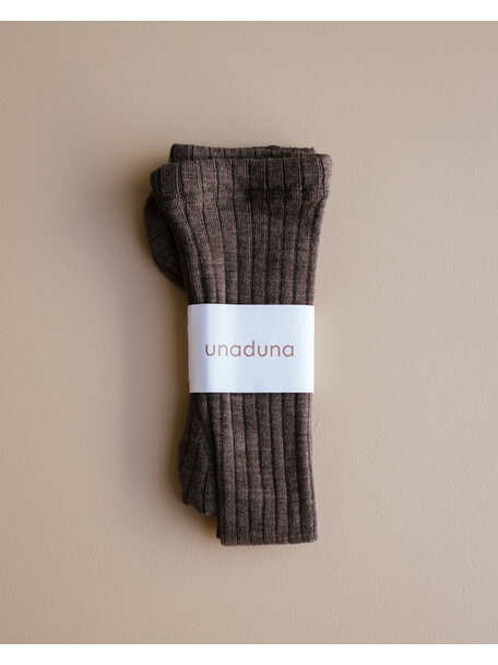 Unaduna Strumpfhose aus Wolle - braun