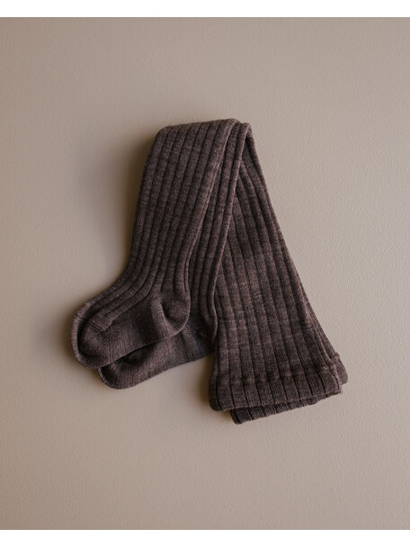 Unaduna Strumpfhose aus Wolle - braun