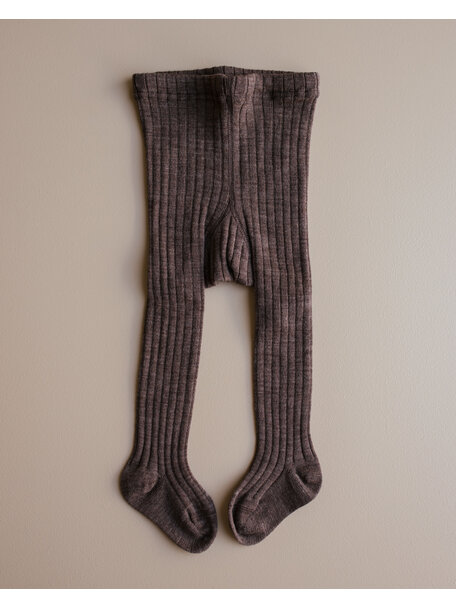 Unaduna Strumpfhose aus Wolle - braun