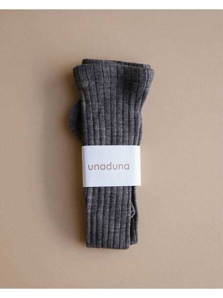 Unaduna Strumpfhose aus Wolle - grau