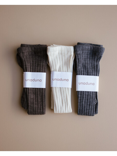 Unaduna Strumpfhose aus Wolle - grau