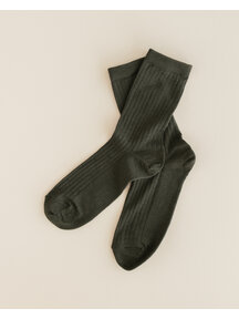 Unaduna Rippsocken aus Wolle für Erwachsene - wakame