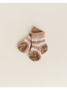 Unaduna Rippsocken aus Wolle für Babys  - semla mazarin