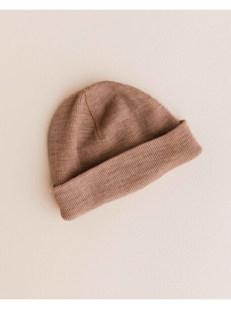 Unaduna Beanie Feinripp aus Wolle - semla