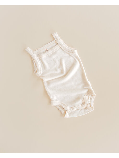 Unaduna Sommer-body Pointelle Wolle/Seide - munkki