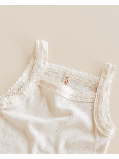 Unaduna Sommer-body Pointelle Wolle/Seide - munkki