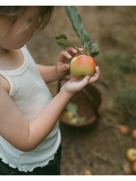Unaduna Sommer-Kinderunterhemd Pointelle Wolle/Seide – Munkki