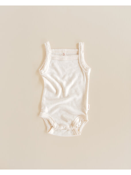 Unaduna Sommer-body Pointelle Wolle/Seide - munkki