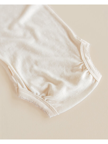 Unaduna Sommer-body Pointelle Wolle/Seide - munkki