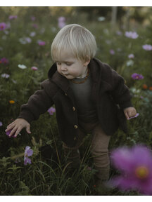 Unaduna X Engel Jacke aus Wollfleece - cocoa
