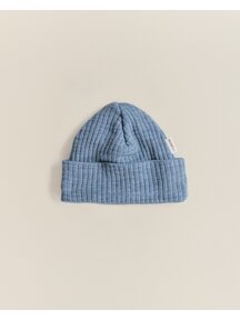 Unaduna Beanie aus Wollripp - nila