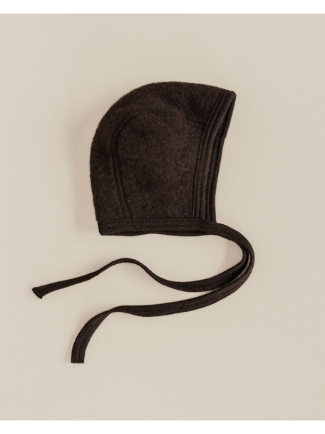 Unaduna X Engel Häubchen aus Wollfleece - Cocoa