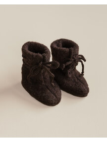 Unaduna X Engel Baby-Schühchen aus Wollfleece - Cocoa