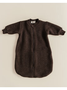 Unaduna X Engel Schlafsack Merinowolle Fleece - cocoa