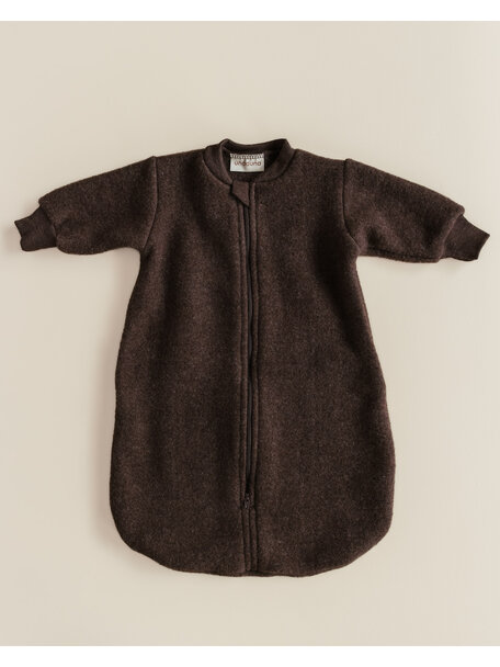 Unaduna X Engel Schlafsack Merinowolle Fleece - cocoa