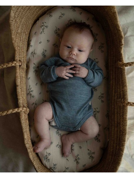 Unaduna Wickelbody Feinripp aus Wollripp - semla