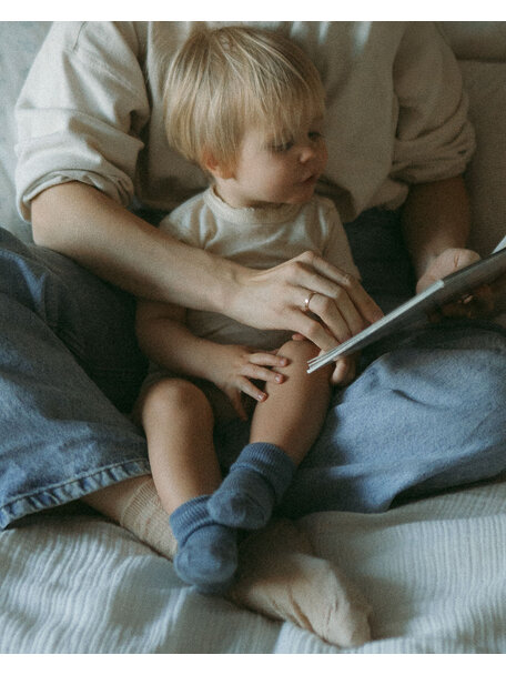 Unaduna Ajour Socken aus Wolle für Erwachsene - maca