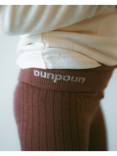 Unaduna Strumpfhose aus Wolle für Kinder - henna dune