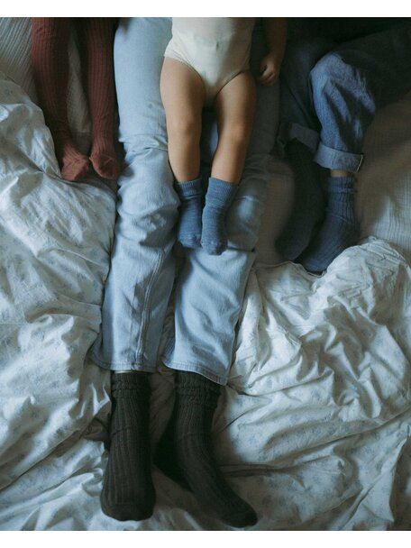 Unaduna Dicke Wollsocken für Kinder - nila