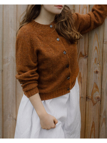 Unaduna Wollweste – dark umber