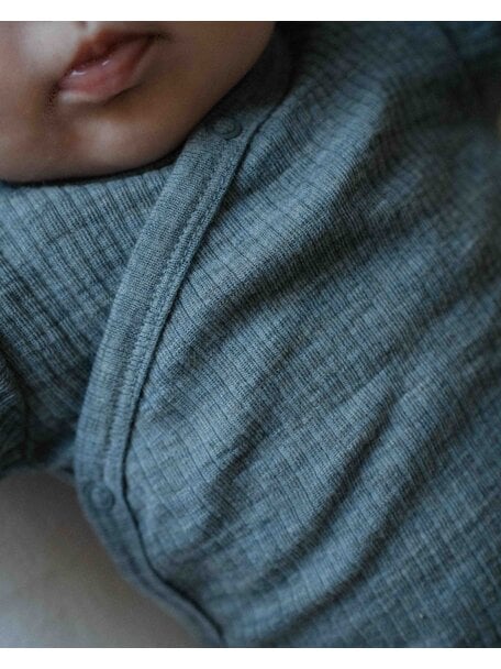 Unaduna Wickel-Cardigan aus Wollripp - nila