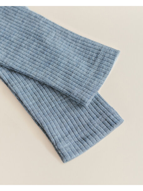 Unaduna Damen-Langarmhemd aus Wollripp - nila