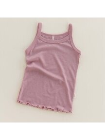 Unaduna Sommer-Kinderunterhemd Pointelle Wolle/Seide – Cameo rose