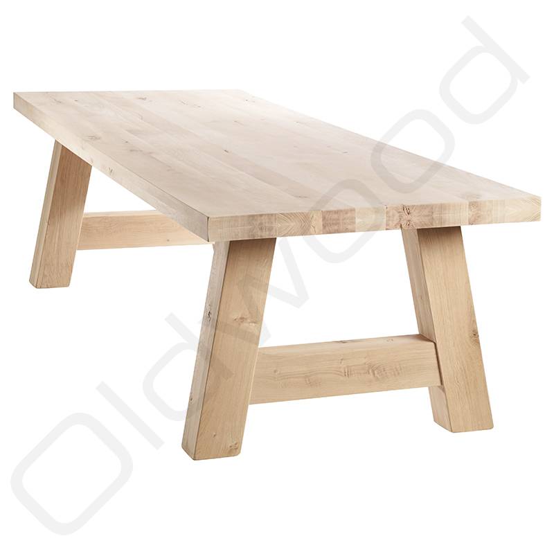 as Leerling Bruidegom Robuuste tafels - Eiken tafel Milaan - Oldwood - De woonwinkel - Oldwood -  De Woonwinkel