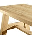 Esstisch „Milan“ aus Holz mit Fußhocker