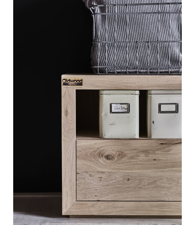 Marseille oak TV cabinet