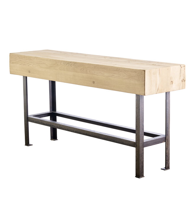 Old oak side table Lyon