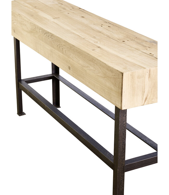 Old oak side table Lyon